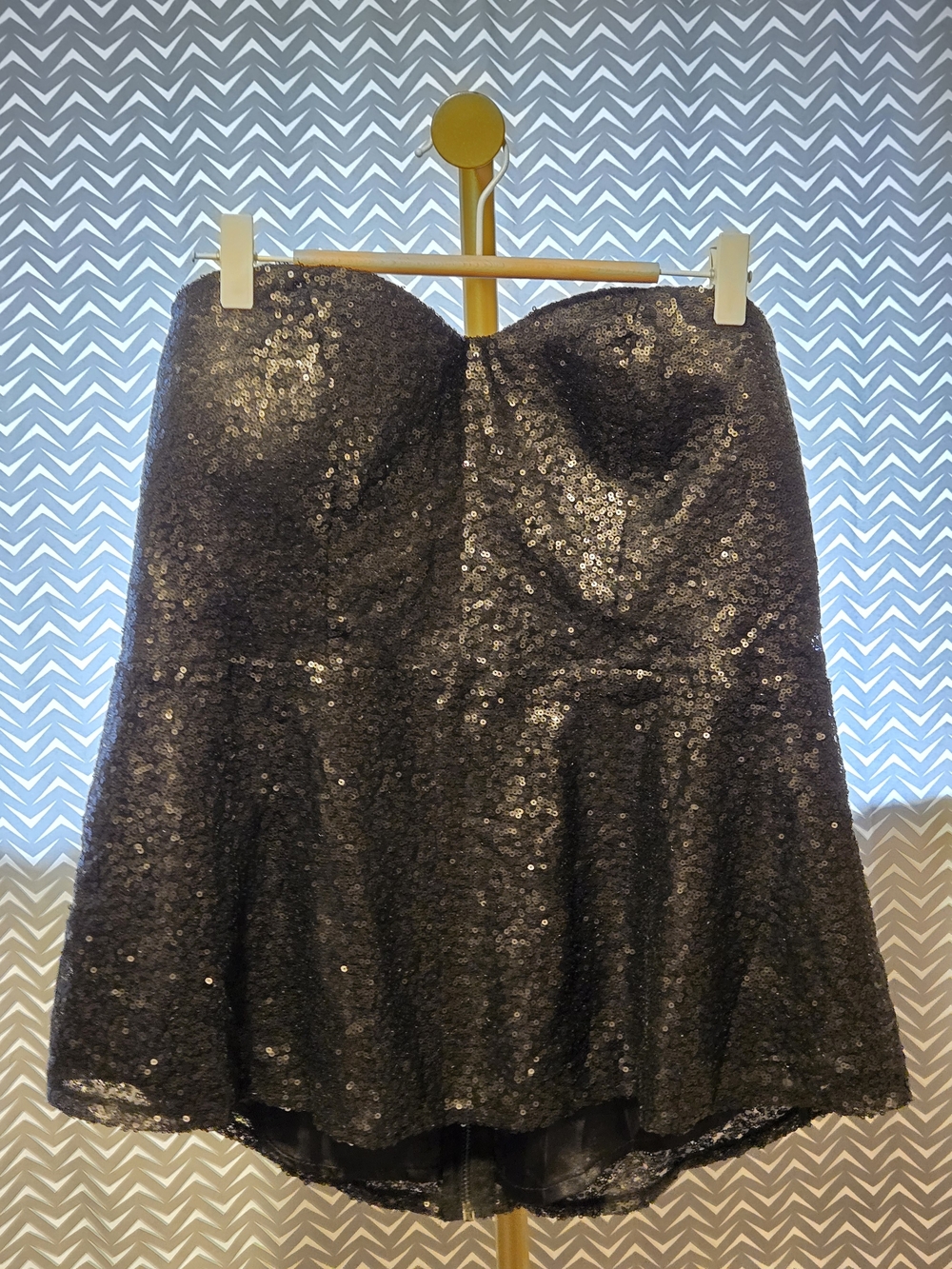 torrid Black Sequin Tube Top